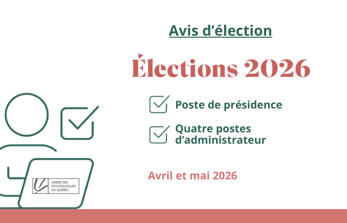 Avis d'élection 2026