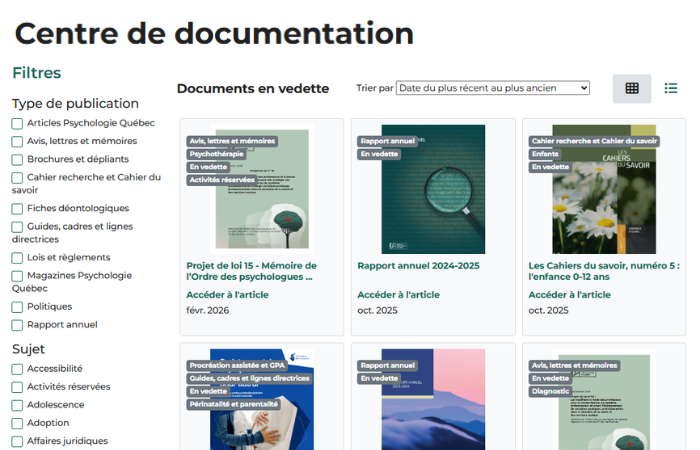 Votre centre de documentation maintenant plus performant