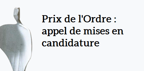 Présentez une candidature aux Prix de l'Ordre